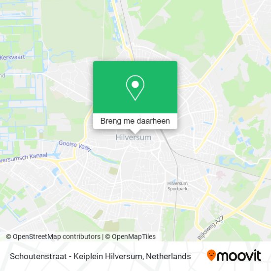 Schoutenstraat - Keiplein Hilversum kaart