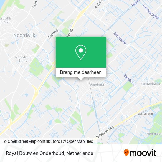 Royal Bouw en Onderhoud kaart