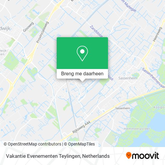 Vakantie Evenementen Teylingen kaart