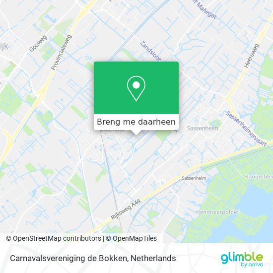 Carnavalsvereniging de Bokken kaart