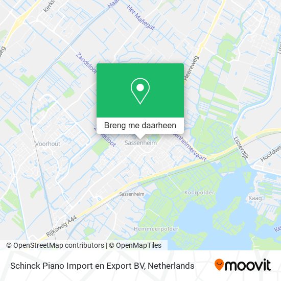 Schinck Piano Import en Export BV kaart