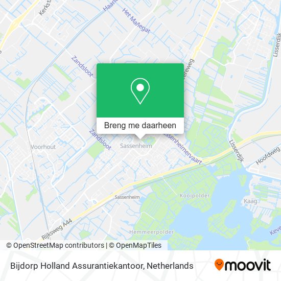 Bijdorp Holland Assurantiekantoor kaart