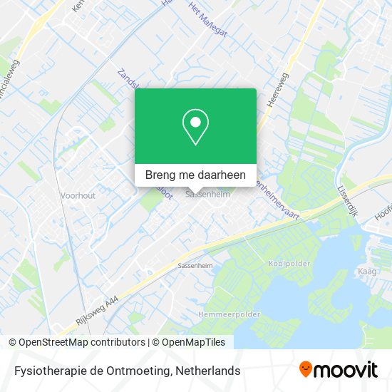 Fysiotherapie de Ontmoeting kaart