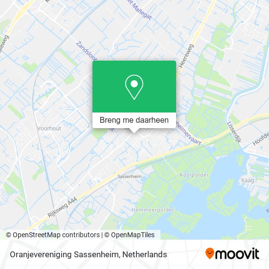 Oranjevereniging Sassenheim kaart