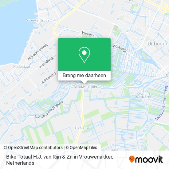 Bike Totaal H.J. van Rijn & Zn in Vrouwenakker kaart