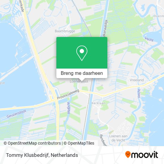 Tommy Klusbedrijf kaart