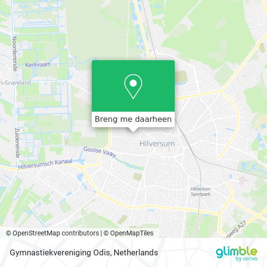 Gymnastiekvereniging Odis kaart