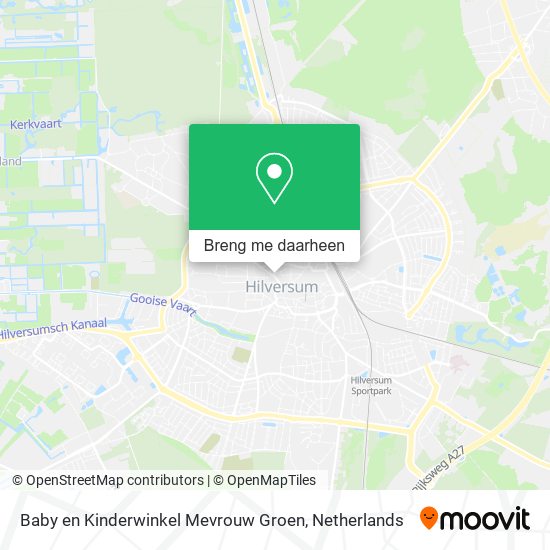 Baby en Kinderwinkel Mevrouw Groen kaart