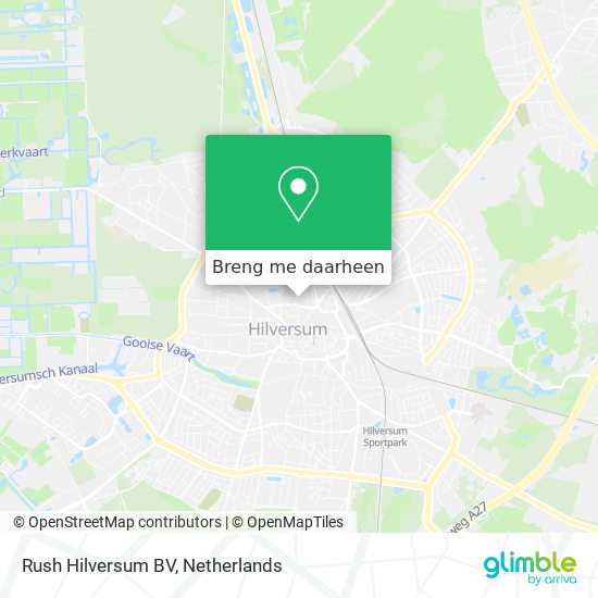 Rush Hilversum BV kaart