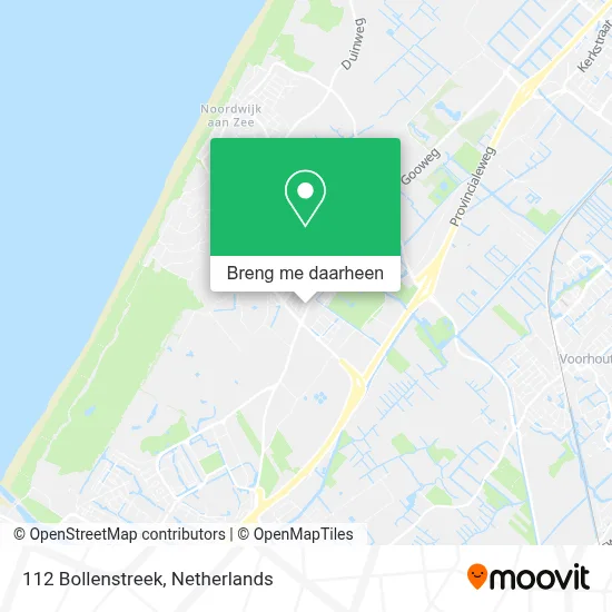 112 Bollenstreek kaart