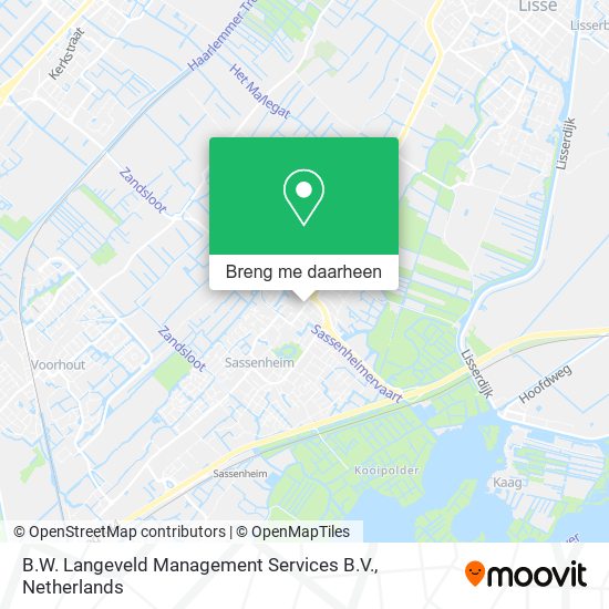 B.W. Langeveld Management Services B.V. kaart