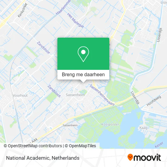 National Academic kaart