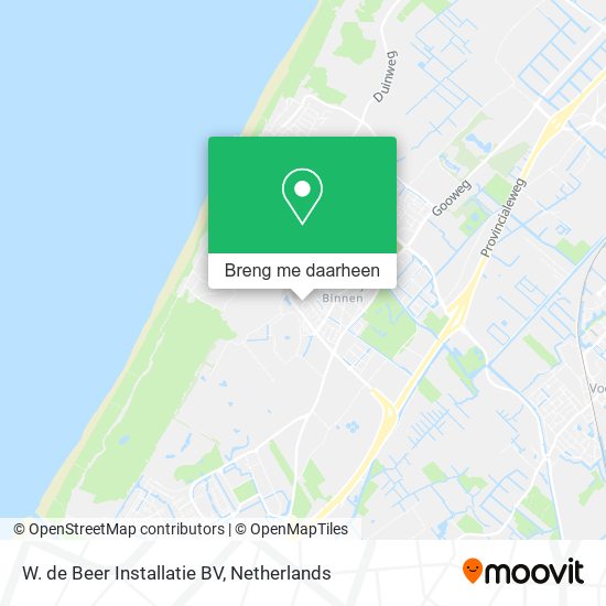 W. de Beer Installatie BV kaart