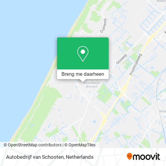 Autobedrijf van Schooten kaart