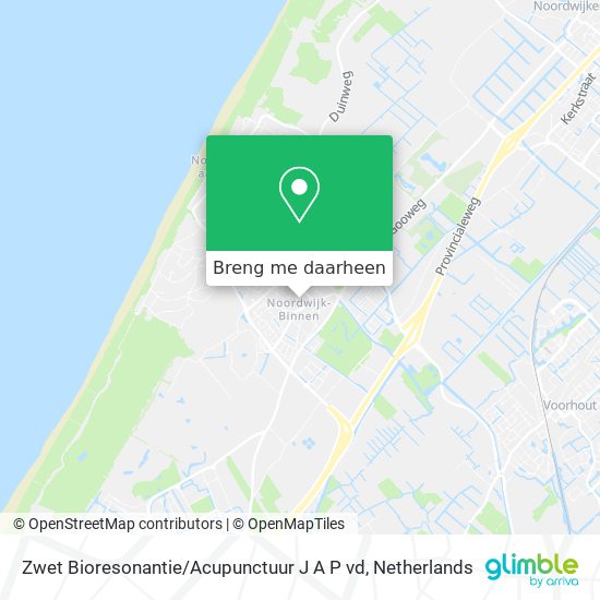 Zwet Bioresonantie / Acupunctuur J A P vd kaart