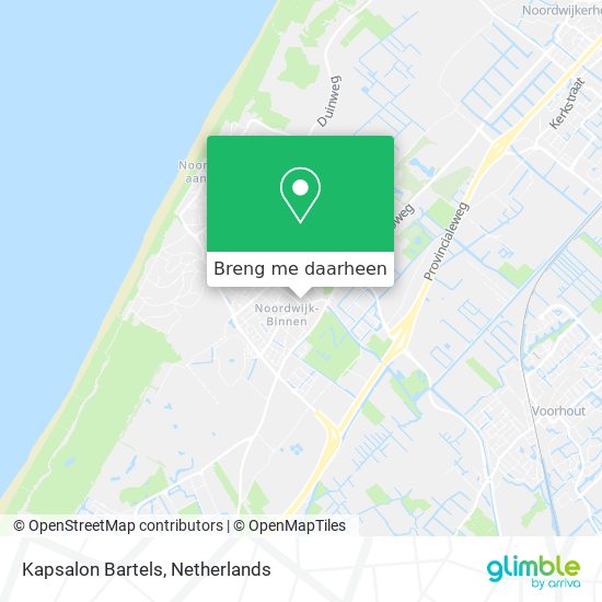 Kapsalon Bartels kaart