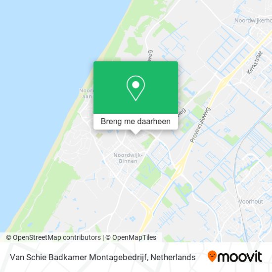 Van Schie Badkamer Montagebedrijf kaart