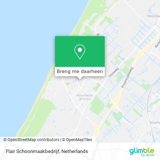 Flair Schoonmaakbedrijf kaart