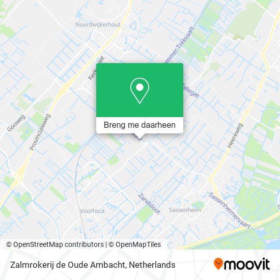Zalmrokerij de Oude Ambacht kaart