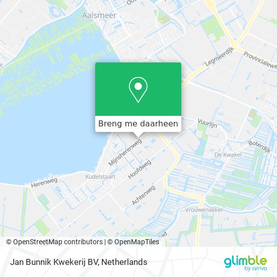 Jan Bunnik Kwekerij BV kaart