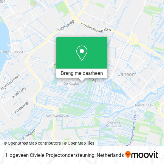 Hogeveen Civiele Projectondersteuning kaart