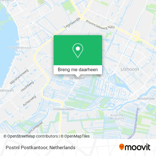 Postnl Postkantoor kaart