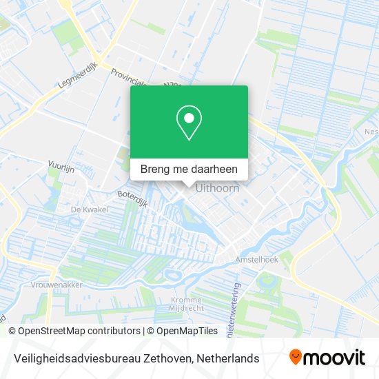Veiligheidsadviesbureau Zethoven kaart