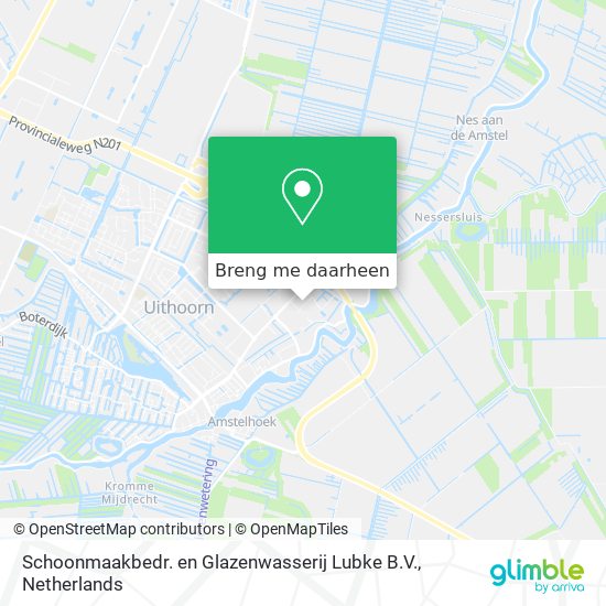 Schoonmaakbedr. en Glazenwasserij Lubke B.V. kaart