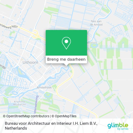 Bureau voor Architectuur en Interieur I.H. Liem B.V. kaart