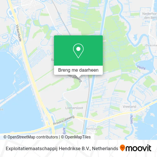 Exploitatiemaatschappij Hendrikse B.V. kaart