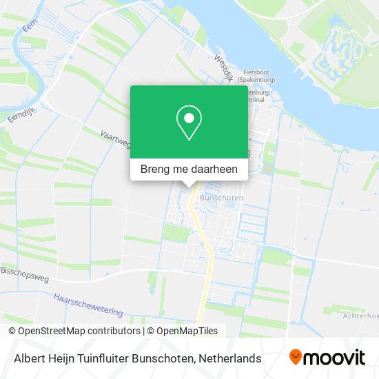 Albert Heijn Tuinfluiter Bunschoten kaart