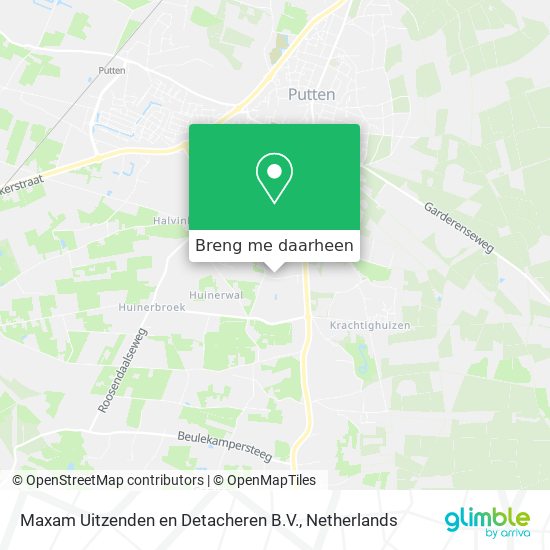 Maxam Uitzenden en Detacheren B.V. kaart