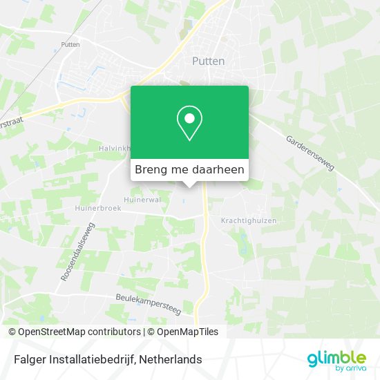 Falger Installatiebedrijf kaart