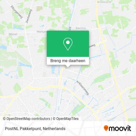 PostNL Pakketpunt kaart