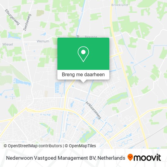 Nederwoon Vastgoed Management BV kaart