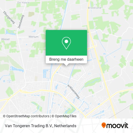 Van Tongeren Trading B.V. kaart