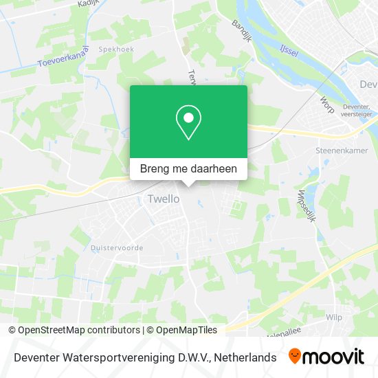 Deventer Watersportvereniging D.W.V. kaart