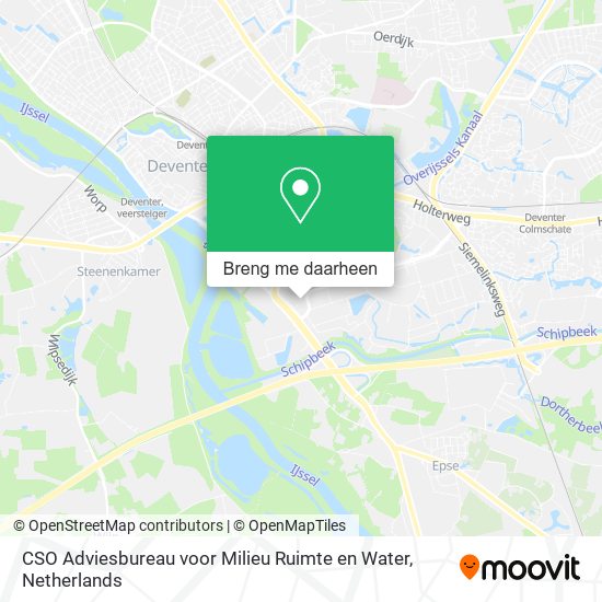 CSO Adviesbureau voor Milieu Ruimte en Water kaart