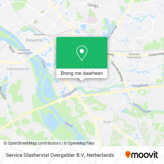 Service Glasherstel Overgelder B.V. kaart