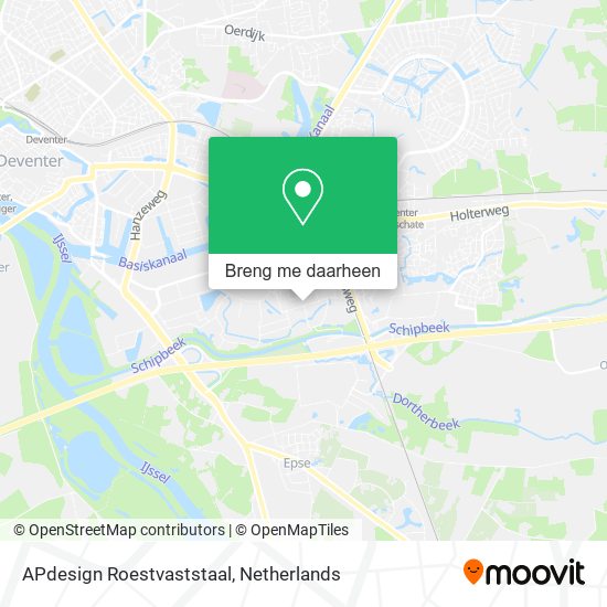 APdesign Roestvaststaal kaart