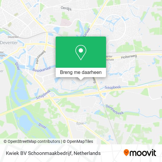 Kwiek BV Schoonmaakbedrijf kaart