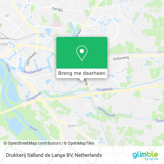 Drukkerij Salland de Lange BV kaart