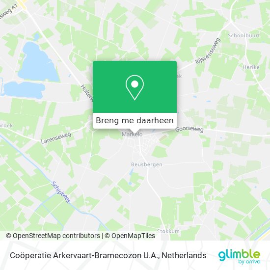 Coöperatie Arkervaart-Bramecozon U.A. kaart