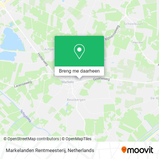 Markelanden Rentmeesterij kaart