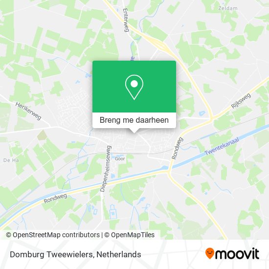 Domburg Tweewielers kaart