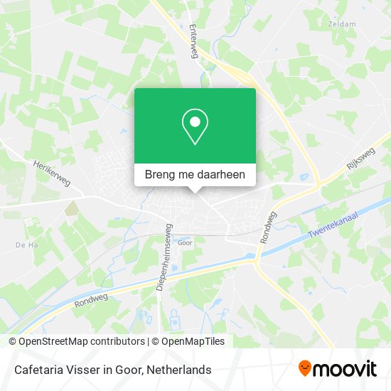 Cafetaria Visser in Goor kaart