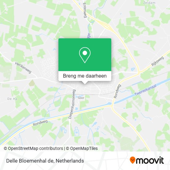Delle Bloemenhal de kaart