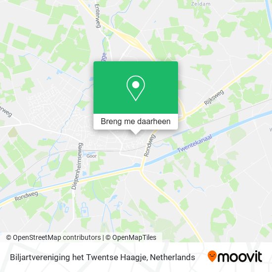 Biljartvereniging het Twentse Haagje kaart