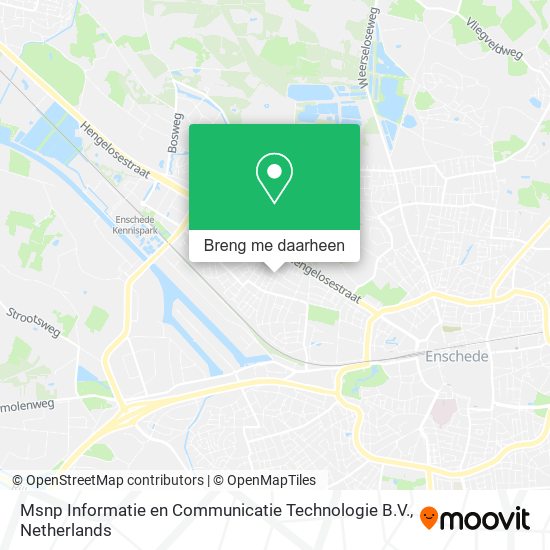 Msnp Informatie en Communicatie Technologie B.V. kaart
