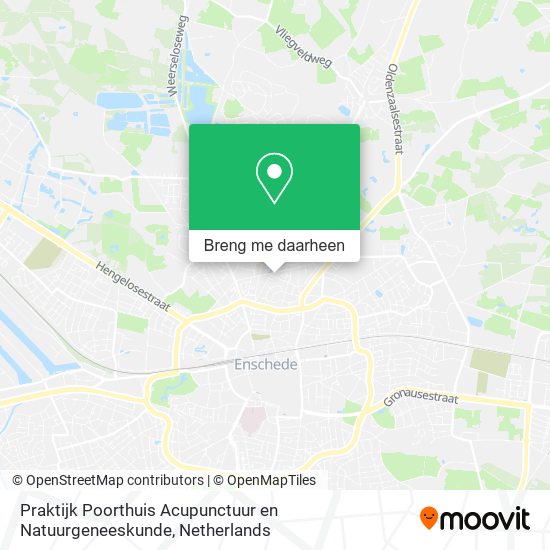 Praktijk Poorthuis Acupunctuur en Natuurgeneeskunde kaart
